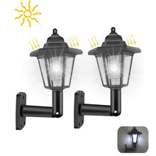 Load image into Gallery viewer, 2PCS Solar LED Light Outdoor Wall Lamp Garden Light Hexagonal