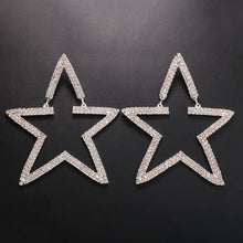 Load image into Gallery viewer, Stonefans New Large Pentagram Drop Earrings