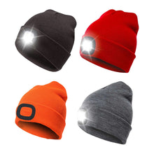 Load image into Gallery viewer, Winter Hat Bluetooth LED Light Windproof Solid For Outdoor