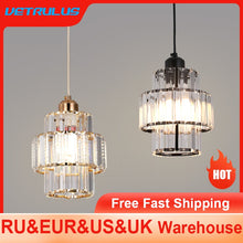Load image into Gallery viewer, Crystal Pendant Light  Led Ceiling Lamp Living Dining Room