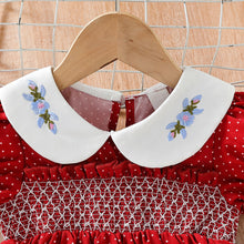 Load image into Gallery viewer, KISKISSING Smocked Baby Girl Dress Casual Printed Dot Solid