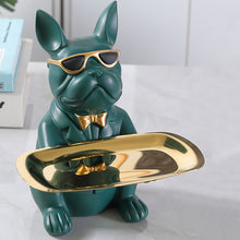 Load image into Gallery viewer, French Bulldog Sculpture Dog Statue Jewelry Storage Table Decoration