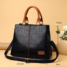 Load image into Gallery viewer, PU Leather Casual Crossbody Bags for Women Tote Handbag Large Capacity