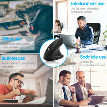 Load image into Gallery viewer, Wireless Mouse USB Computer Mice Ergonomic Desktop Upright Mouse - sunnydayhomedecorboutique