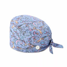 Load image into Gallery viewer, Adjustable Cotton Cap Nurse Dentist Cap Kitchen Pet Shop