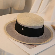 Load image into Gallery viewer, Women hat, sun hat, ladies straw hat, fedora top hat men and women