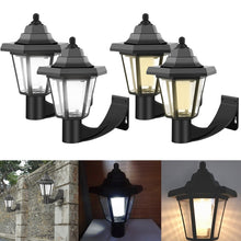 Load image into Gallery viewer, 2PCS Solar LED Light Outdoor Wall Lamp Garden Light Hexagonal