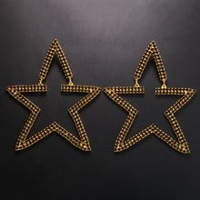 Load image into Gallery viewer, Stonefans New Large Pentagram Drop Earrings