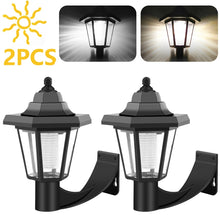 Load image into Gallery viewer, 2PCS Solar LED Light Outdoor Wall Lamp Garden Light Hexagonal