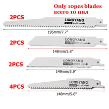 Load image into Gallery viewer, 18V 3000rpm/min Cordless Electric Reciprocating Saw Variable Speed Metal Wood Cutting Tool Electric Saw for Makita 18V Battery - sunnydayhomedecorboutique