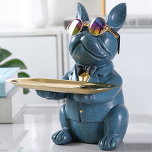 Load image into Gallery viewer, French Bulldog Sculpture Dog Statue Jewelry Storage Table Decoration