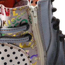 Load image into Gallery viewer, TMA EYES Polka Dot Leather Women Boots with Moccasin Hand Stitching