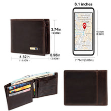 Load image into Gallery viewer, Smart Anti-lost Wallet -compatible Leather Short Credit Card Holders Male