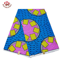 Load image into Gallery viewer, African Wax Prints Fabric Polyester Ankara Bazin High Quality 6 Yards 3 Yards African Fabric