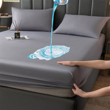 Load image into Gallery viewer, 100% Waterproof Mattress Protector Cover Elastic Fitted Sheet