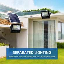 Load image into Gallery viewer, Outdoor LED Wall Lamp Solar Spotlight with Remote Control 2 Heads Split