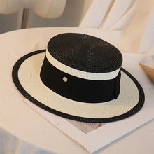 Load image into Gallery viewer, Women hat, sun hat, ladies straw hat, fedora top hat men and women
