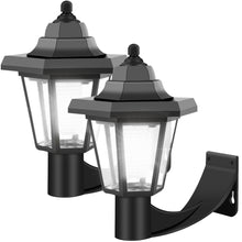 Load image into Gallery viewer, 2PCS Solar LED Light Outdoor Wall Lamp Garden Light Hexagonal