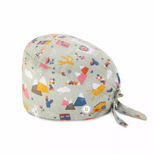 Load image into Gallery viewer, Adjustable Cotton Cap Nurse Dentist Cap Kitchen Pet Shop