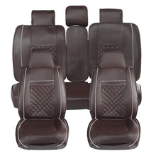 Load image into Gallery viewer, Car Seat Covers Pu Leather Seats Cover Full Set Seat Cushion Cover Front Rear Seat Cover Universal SUV Trucks - sunnydayhomedecorboutique