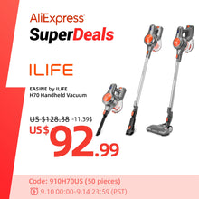Load image into Gallery viewer, EASINE by ILIFE H70 Cordless Wireless Handheld Vacuum, 21KPa Suction Power, - sunnydayhomedecorboutique