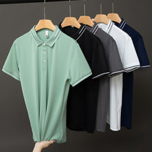 Load image into Gallery viewer, Latest style Men Knitted pure cotton POLO collar T-shirt