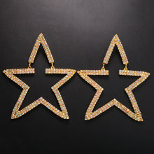 Load image into Gallery viewer, Stonefans New Large Pentagram Drop Earrings