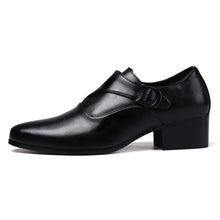 Load image into Gallery viewer, Taller Men High Heels Pointed Toe Dress Shoes