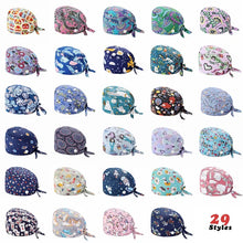 Load image into Gallery viewer, Adjustable Cotton Cap Nurse Dentist Cap Kitchen Pet Shop