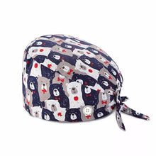 Load image into Gallery viewer, Adjustable Cotton Cap Nurse Dentist Cap Kitchen Pet Shop