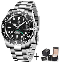 Load image into Gallery viewer, Left Crown Men Mechanical Wristwatches 100M Waterproof