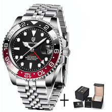 Load image into Gallery viewer, Left Crown Men Mechanical Wristwatches 100M Waterproof