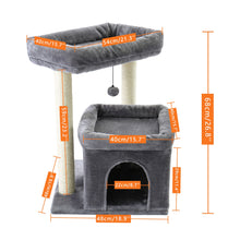 Load image into Gallery viewer, Cat Tree Toy Condo Cat Climbing Tower Multi-layer