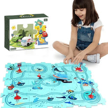 Load image into Gallery viewer, Children&#39;s Educational Puzzle Track Car Kids Logic Board Game Jigsaw
