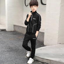 Load image into Gallery viewer, Teenager Boys Clothing Sets Child Fashion Letter Sweatshirt + Pants
