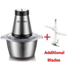 Load image into Gallery viewer, BioloMix 2 Speeds 500W Stainless Steel 2L Capacity Electric Chopper
