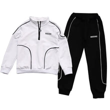 Load image into Gallery viewer, Teenager Boys Clothing Sets Child Fashion Letter Sweatshirt + Pants
