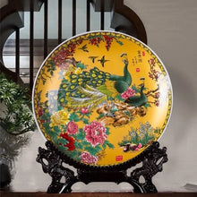 Load image into Gallery viewer, 20CM Chinese Style Ceramic Decorative Plate Arrangement Wobble Plate Living Room
