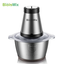 Load image into Gallery viewer, BioloMix 2 Speeds 500W Stainless Steel 2L Capacity Electric Chopper
