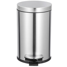 Load image into Gallery viewer, Round Stainless Steel Step Trash Can Indoor Living Room
