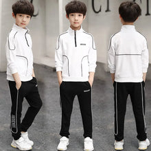 Load image into Gallery viewer, Teenager Boys Clothing Sets Child Fashion Letter Sweatshirt + Pants
