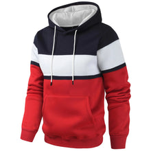 Load image into Gallery viewer, Winter Warm Streetwear Men&#39;s Patchwork Hooded Sweatshirt Hoodies
