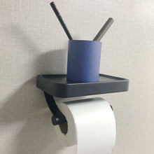 Load image into Gallery viewer, Grey Toilet Paper Holder Aluminum Wall Mounted
