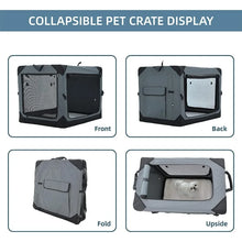 Load image into Gallery viewer, Petty care 36 Inch Collapsible Crate for Large Dogs, 4-Door Foldable
