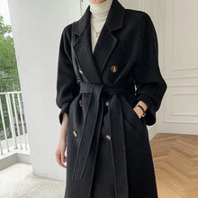 Load image into Gallery viewer, Winter New Cashmere Coat Women&#39;s Classic Double-breasted
