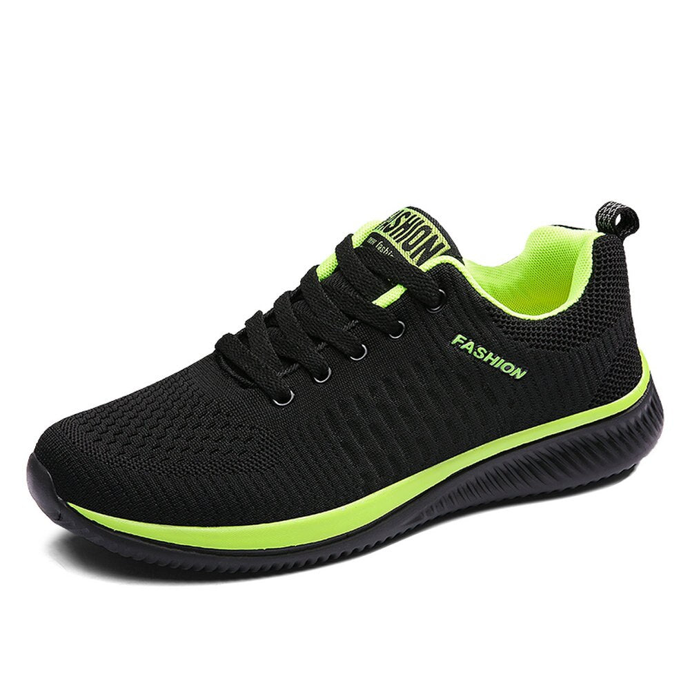 Men Running Walking Knit Shoes Fashion Casual Sneakers