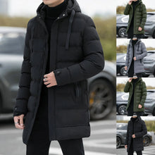 Load image into Gallery viewer, Men Winter Jacket Coat Long Style Parka Hooded Thick Cotton-padded
