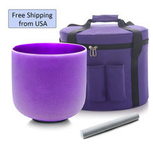 Load image into Gallery viewer, Note Color Quartz Crystal Singing Bowl Sound Healing With Carrying Case
