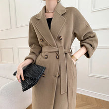 Load image into Gallery viewer, Winter New Cashmere Coat Women&#39;s Classic Double-breasted
