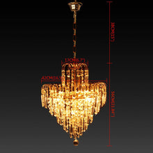 Load image into Gallery viewer, Chandelier Lighting Crystal Glass Light Droplet Modern Luxury
